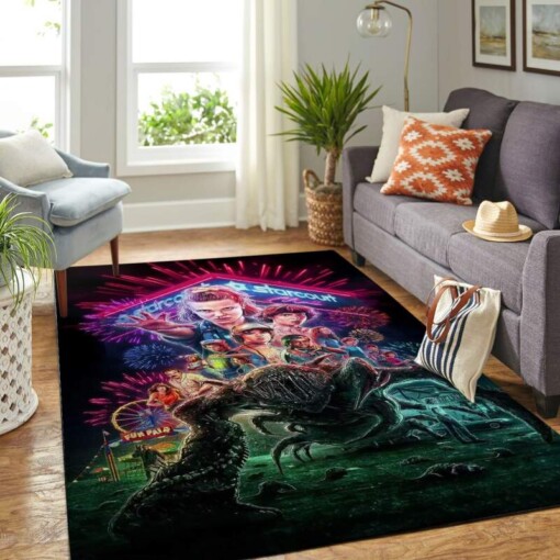 The Stranger Things- Netflix Teen Movie Living Room Area Rug