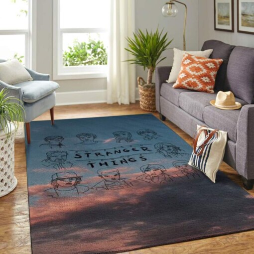 The Stranger Things- Netflix Teen Movie Living Room Area Rug