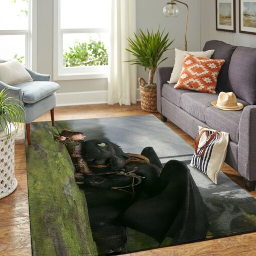 Toothless And Hiccup Living Room Area Rug