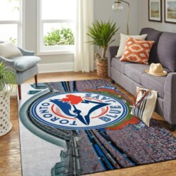 Toronto Blue Jays Living Room Area Rug