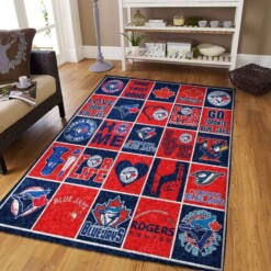 Toronto Blue Jays Living Room Area Rug