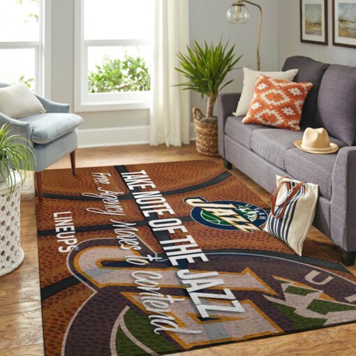 Utah Jazz Living Room Area Rug