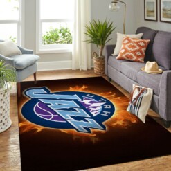 Utah Jazz Living Room Area Rug