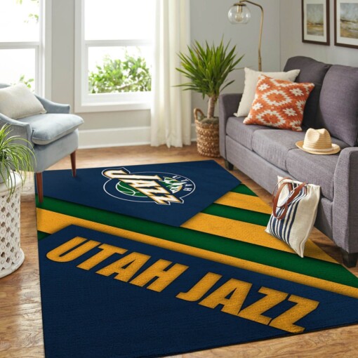 Utah Jazz Living Room Area Rug