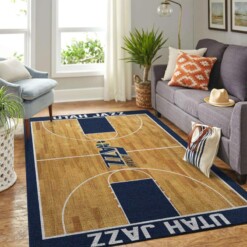 Utah Jazz Living Room Area Rug