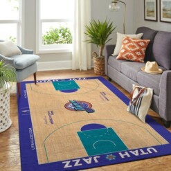 Utah Jazz Living Room Area Rug