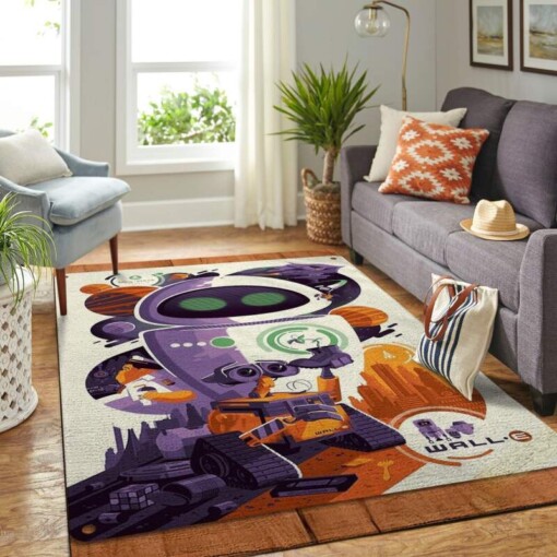 Wall-e Disney Movie Living Room Area Rug