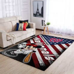 Washington Nationals Living Room Area Rug