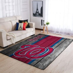 Washington Nationals Living Room Area Rug