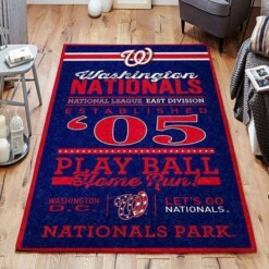 Washington Nationals Living Room Area Rug