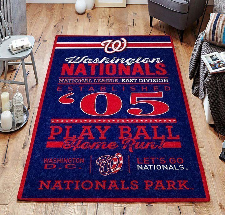 Washington Nationals Living Room Area Rug