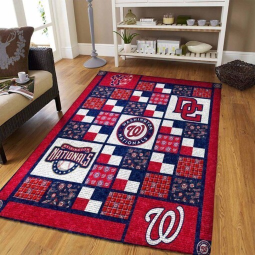 Washington Nationals Living Room Area Rug