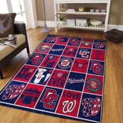 Washington Nationals Living Room Area Rug