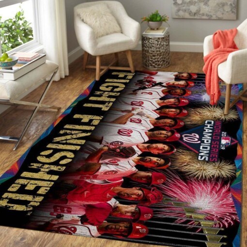 Washington Nationals Living Room Area Rug