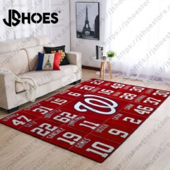 Washington Nationals Living Room Area Rug