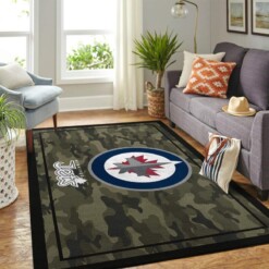 Winnipeg Jets Living Room Area Rug