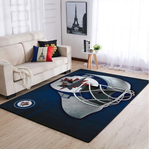 Winnipeg Jets Living Room Area Rug