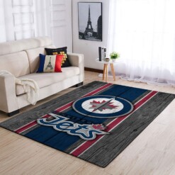 Winnipeg Jets Living Room Area Rug