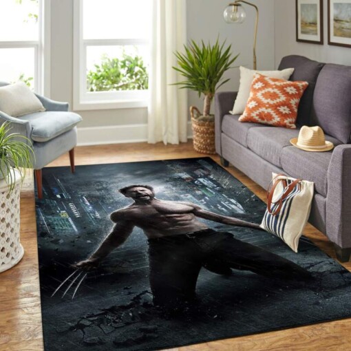 Wolverine Xmen Living Room Area Rug