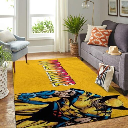 Wolverine Xmen Living Room Area Rug