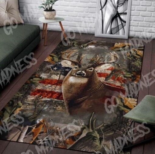 American Deer Hunting Rectangle Limited Edition Rug