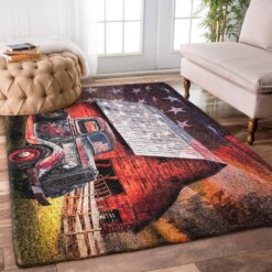 American Flag Truck Farm Limited Edition Rug