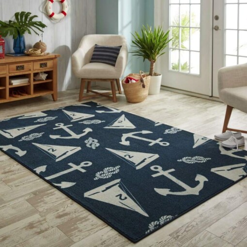 Anchor Sailboat Limited Edition Rug