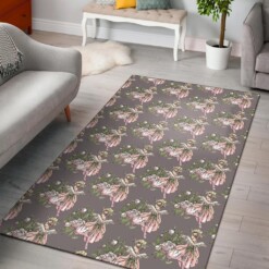 Angel Floral Print Pattern Area Limited Edition Rug