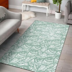 Angel Wing Pattern Print Area Limited Edition Rug