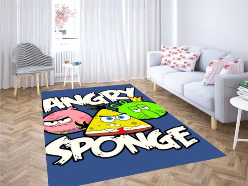 Angry Sponge Living Room Modern Carpet Rug