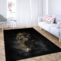 Angry Tiger Carpet Rug