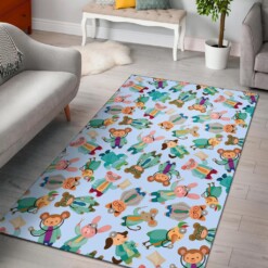 Animal Nurse Pattern Print Area Limited Edition Rug