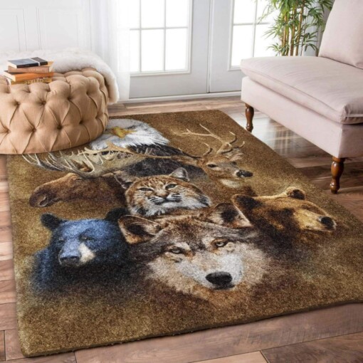 Animal Wolf Bear Cat Deer Limited Edition Rug