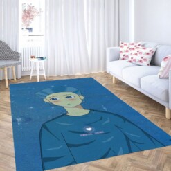 Anime Boy Cute Aesthetic Living Room Modern Carpet Rug