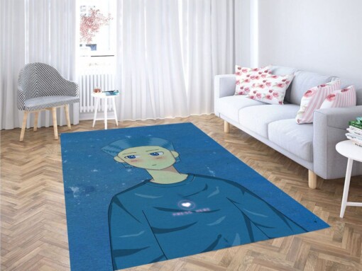 Anime Boy Cute Aesthetic Living Room Modern Carpet Rug