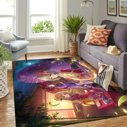 Anime Girl Art Carpet Floor Area Rug