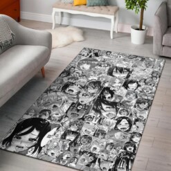 Anime Girl Face Area Rug