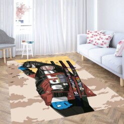 Anime Samurai Wallpaper Carpet Rug