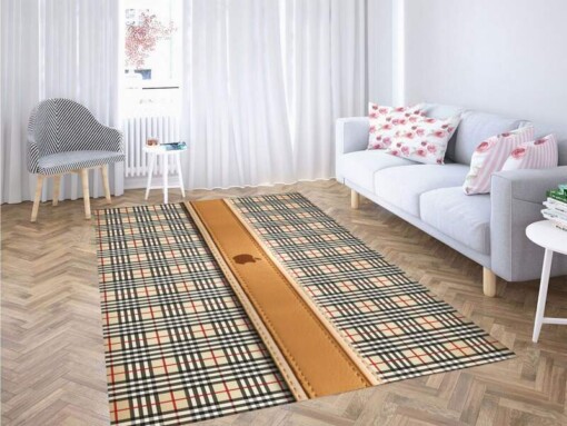 Apple And Balenciaga Pattern Carpet Rug