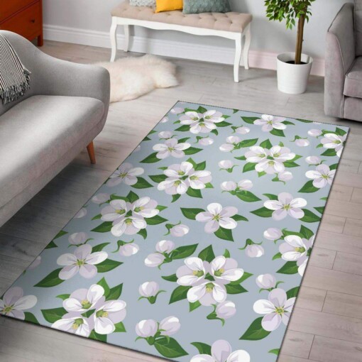 Apple Blossom Pattern Print Design Limited Edition Rug