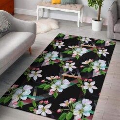 Apple Blossom Pattern Print Design Limited Edition Rug