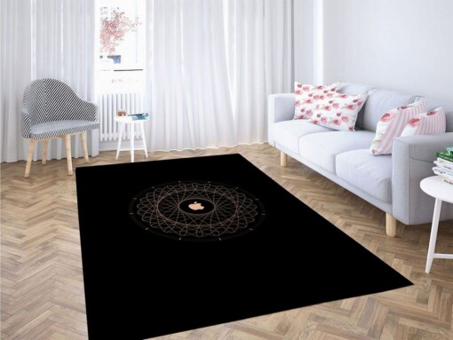 Apple Circles Get Fancy Living Room Modern Carpet Rug