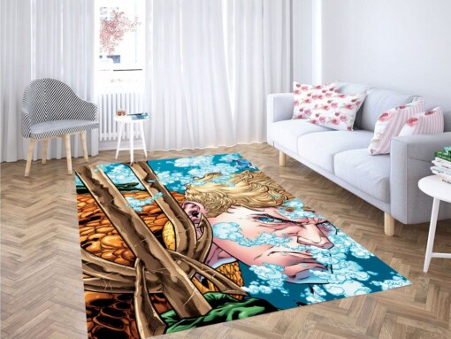 Aquaman Comic Version Dc Living Room Modern Carpet Rug