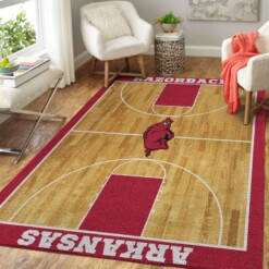 Arkansas Razorbacks Ncaa Basketball Limited Edition Rug