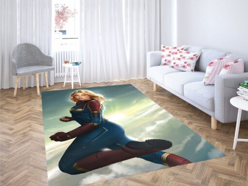 Armor Of Captain Marvel Carpet Rug