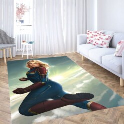 Armor Of Captain Marvel Living Room Modern Carpet Rug
