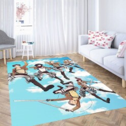 Army Scouting Legion Attack On Titan Living Room Modern Carpet Rug