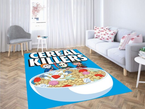 Art Cereal Killer Primitive Skateboard Living Room Modern Carpet Rug