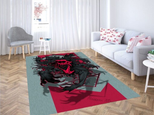 Art Devil Wallpaper Living Room Modern Carpet Rug