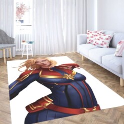 Art Of Captain Marvel Living Room Modern Carpet Rug
